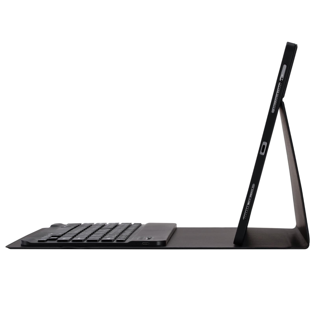 Detachable Bluetooth Keyboard Tablet Case For Ipad Pro 12.9 With Holder Pen Slot - Black