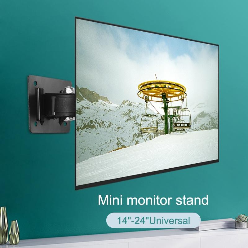 Universal Tv Monitor Stand - 5 Pcs Vertical Display Hanger - Simple & Compact - Black