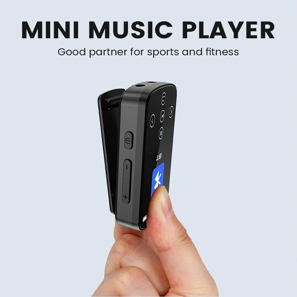 Touch Screen Mp3 Bluetooth Music Player 128Gb Memory Hifi Sports Clip - No Tf Card