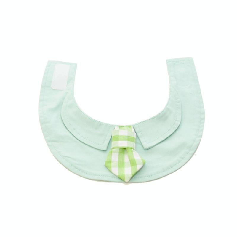 Pet Shawl Scarf Saliva Towel Dog Clothes Accessories - Size S - Green