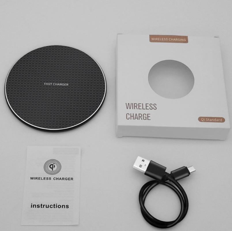 2 Pack Universal 10W Aluminum Wireless Charger With 1M Cable