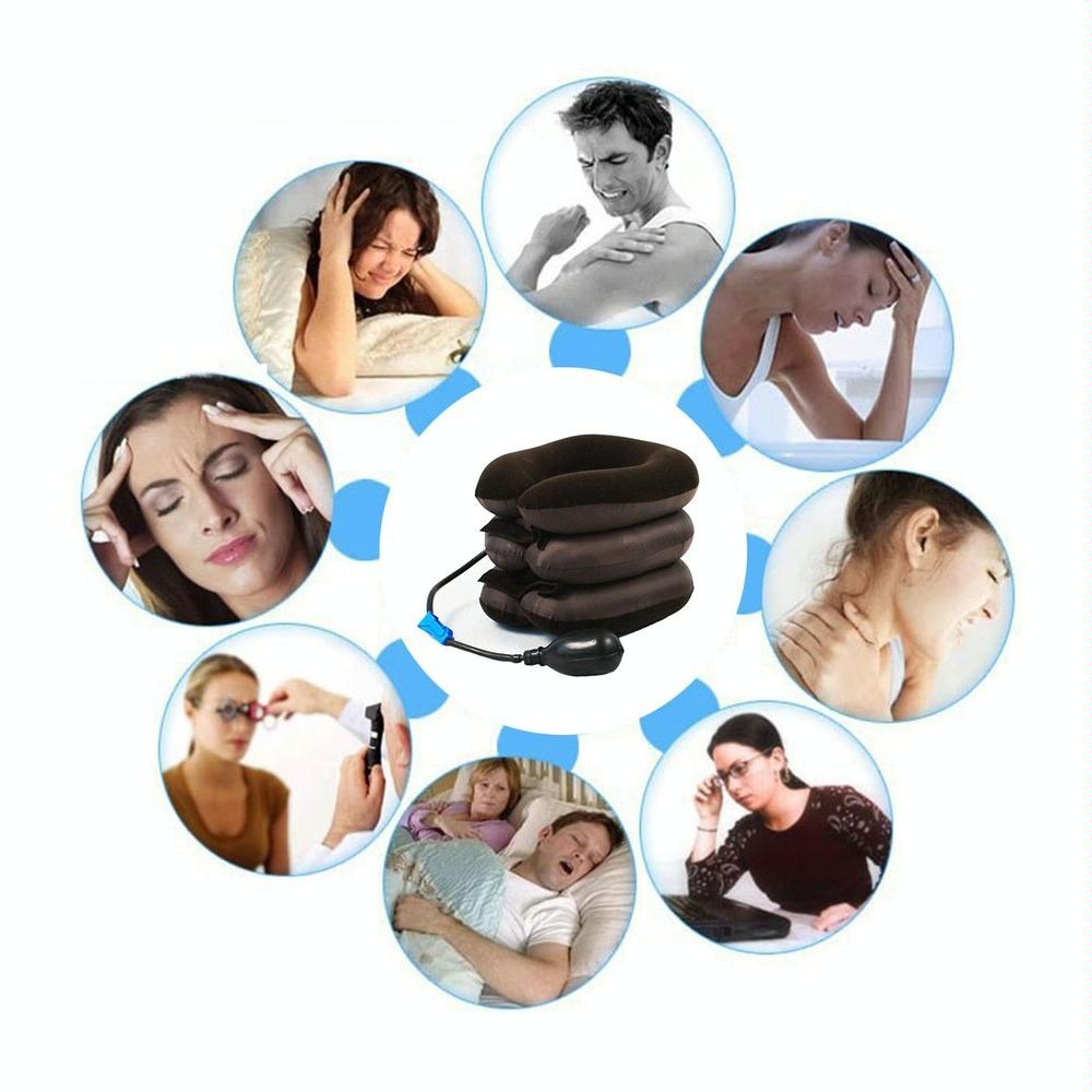 Soft Inflatable Neck Traction Device For Pain Relief Coffee