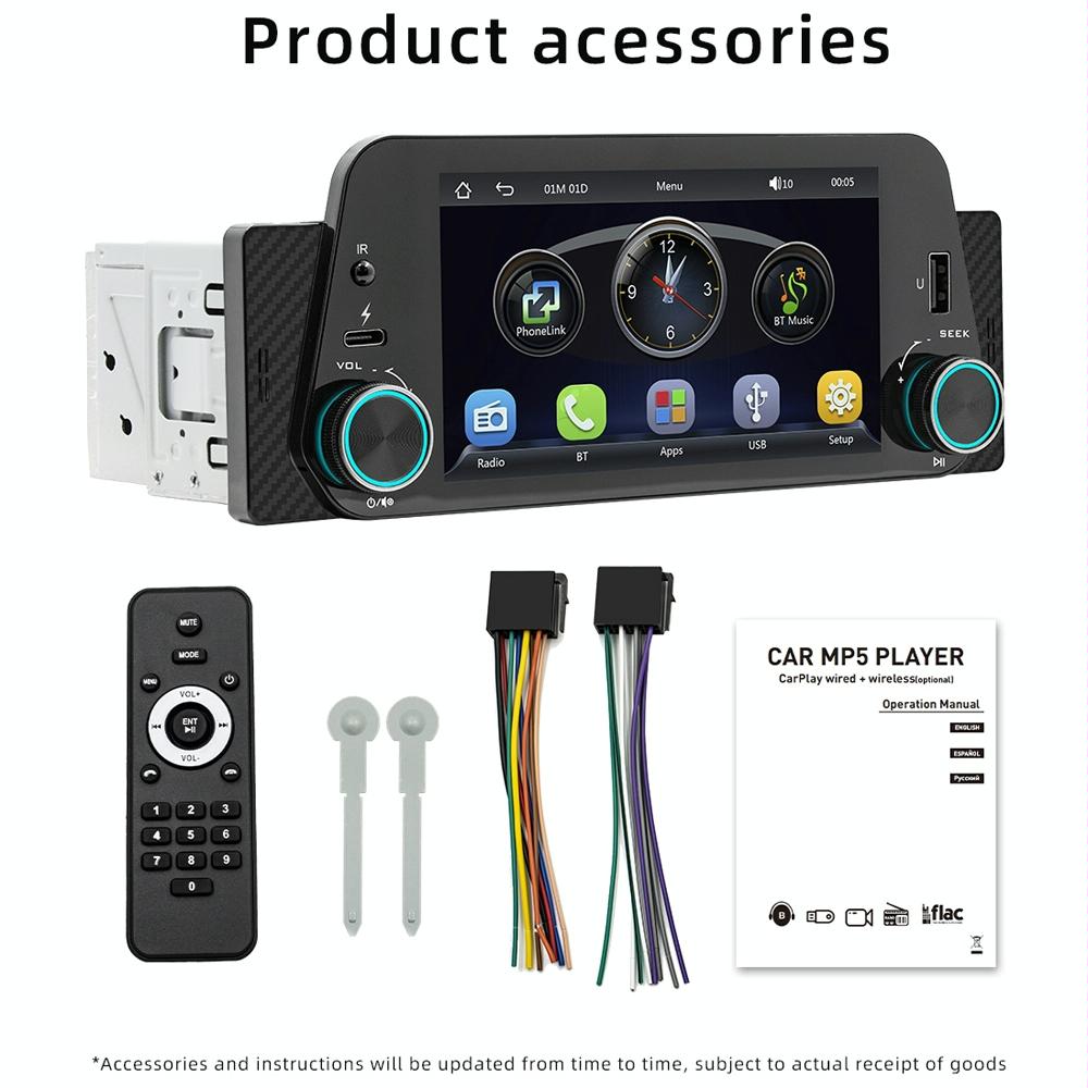 5 Inch Bluetooth Mp5 Inch Car Radio - Hands-Free F152W