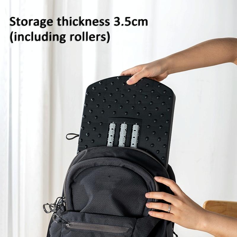 180 Degree Swing Footstool With Handle Black