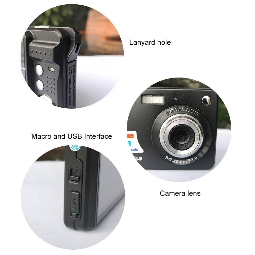 Compact Digital Camera For Daily Photos And Videos - Ideal For Students - Black