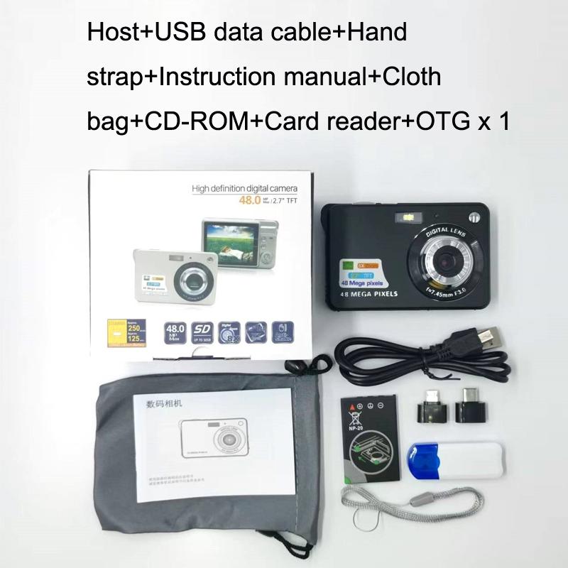 Compact Digital Camera For Daily Photos And Videos - Ideal For Students - Black