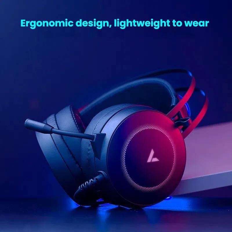 Rgb Gaming Headset With Virtual 7.1 Surround Sound And Noise Reduction