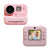 2-inch Dual Lens Instant Print Camera for Children - 4800w Pixel - Without Memory Card Pink