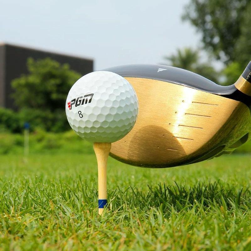 Adjustable Bamboo Golf Spikes - 30pcs / Box - Depth Marker Tee - 83Mm