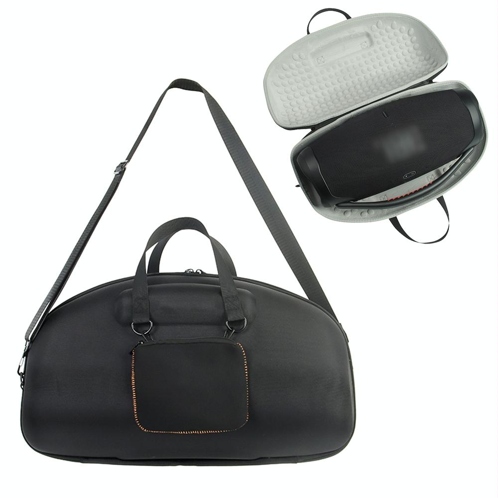 Jbl Boombox 3 Portable Storage Case with Charger Bag - Eva Material - Black + Orange