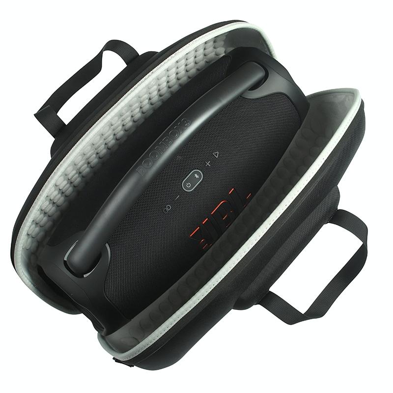 Jbl Boombox 3 Portable Storage Case with Charger Bag - Eva Material - Black + Orange
