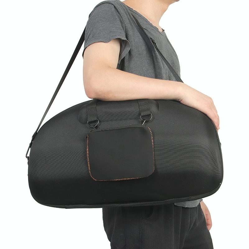 Jbl Boombox 3 Portable Storage Case with Charger Bag - Eva Material - Black + Orange