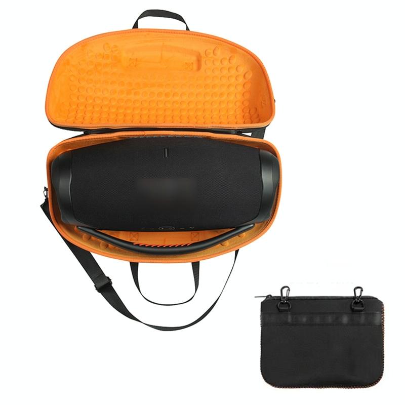 Jbl Boombox 3 Portable Storage Case with Charger Bag - Eva Material - Black + Orange