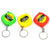 Compact Square Tape Measure Keychain - Set Of 4