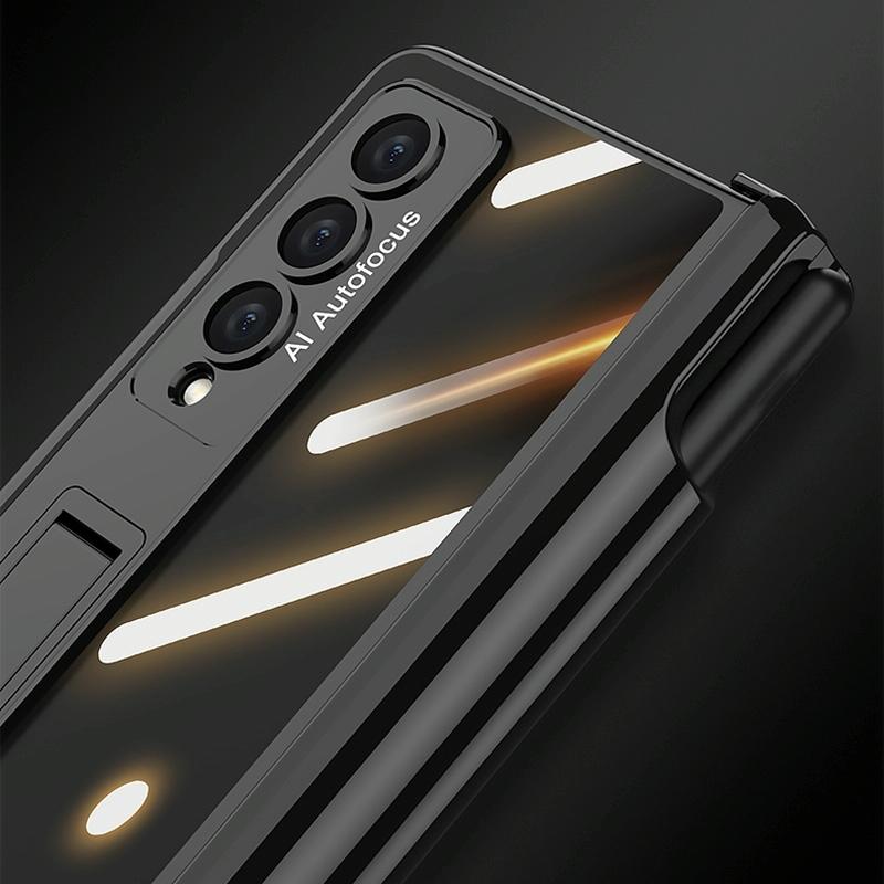 For Samsung Galaxy Z Fold4 5G Magnetic Privacy Case - Foldable - Champagne Gold