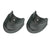 3 Pairs Scooter Fender Set for Xiaomi M365 / Pro - Front & Rear Rubber Fishtail Accessories - Mudguard Black