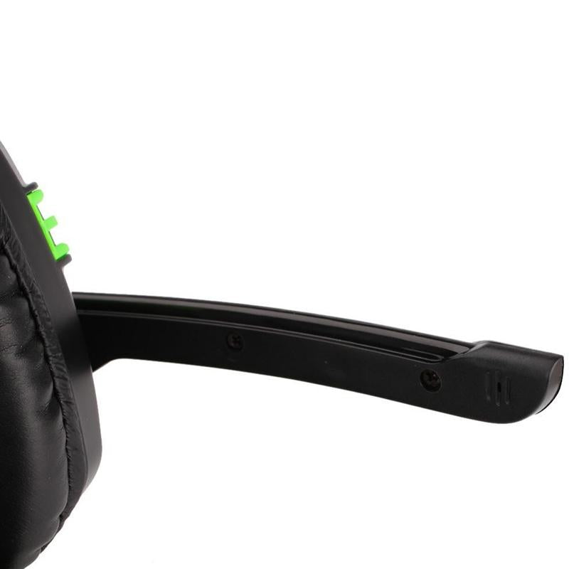 Gaming Headset With Mic For Pc 3.5Mm Wired Stereo Black