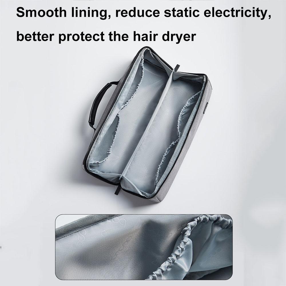 Waterproof Hair Dryer Storage Bag Large Capacity - Gray
