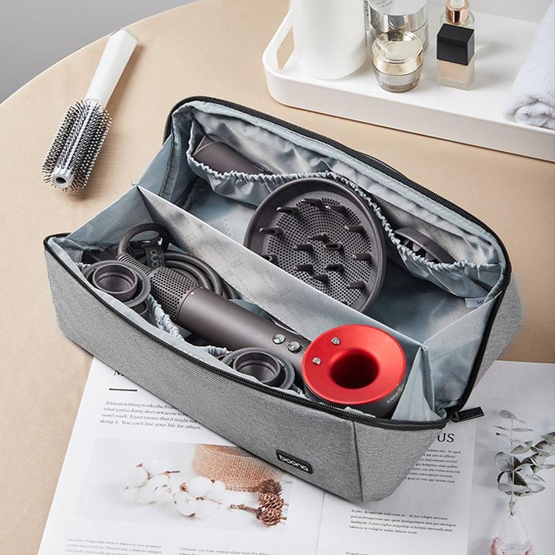 Waterproof Hair Dryer Storage Bag Large Capacity - Gray