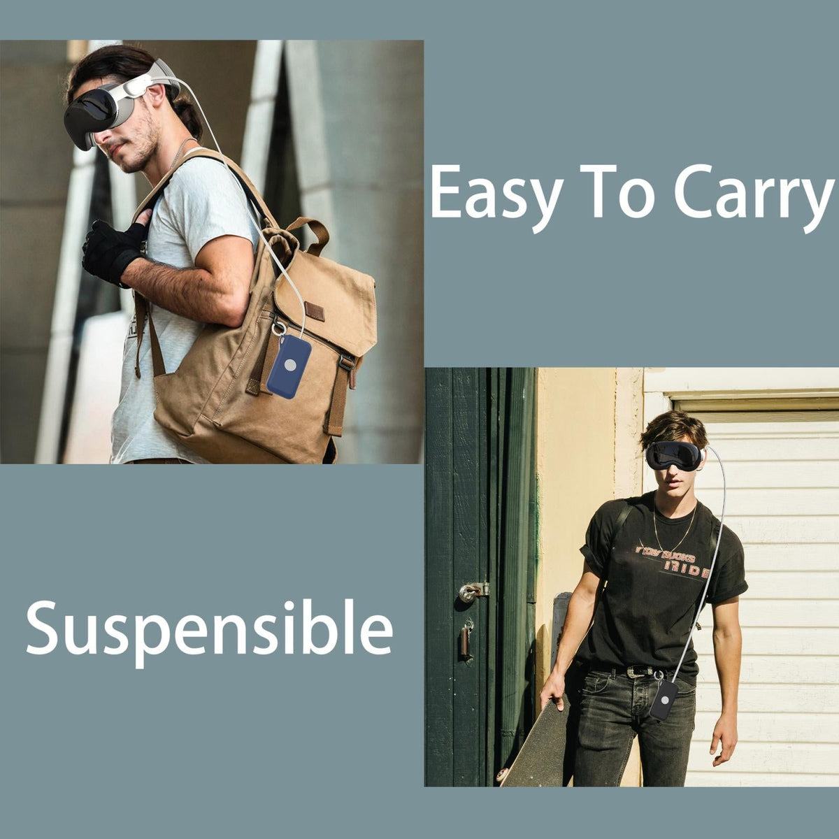 Apple Vision Pro Silicone Battery Case - Compact and Durable - Black