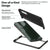 For Samsung Galaxy Z Fold4 5G Litchi Texture Microfiber Case - Green
