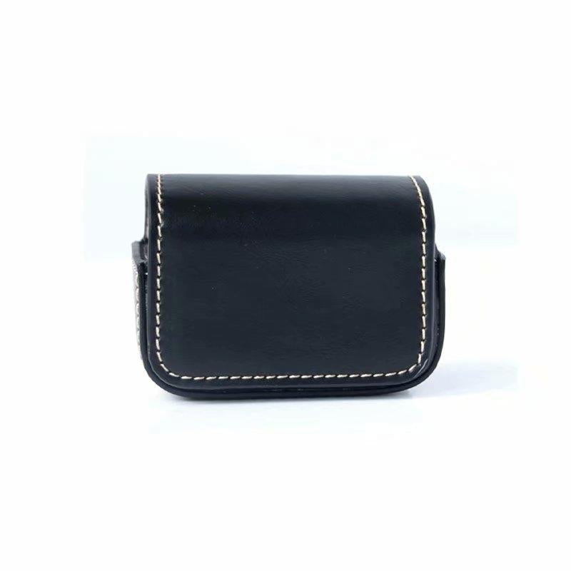 Waterproof Mini Leather Case for Dji Action Gopro Sjcam Xiaomi Mi Jia - Storage Box - Black