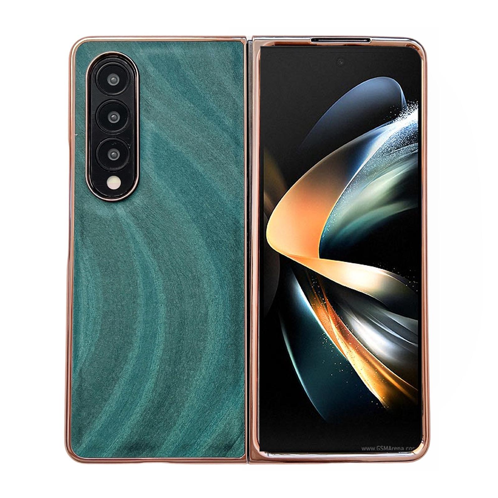 For Samsung Galaxy Z Fold4 5G Nano Electroplating Case - Ice Crystal Blue