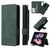 For Samsung Galaxy Z Fold4 5G Foldable Leather Case - Detachable - Dark Green