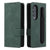 For Samsung Galaxy Z Fold4 5G Foldable Leather Case - Detachable - Dark Green
