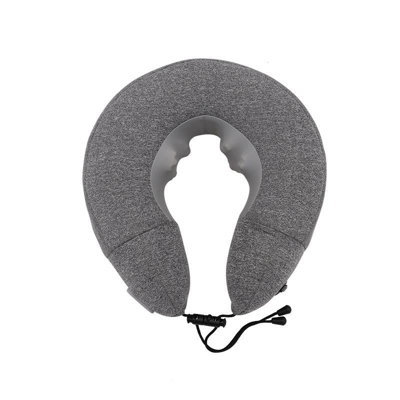 Gray Inflatable Neck Massager Pillow For Cervical Spine