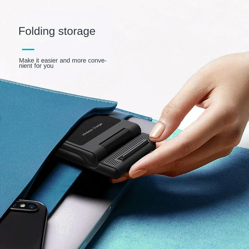 15W Foldable 3 In 1 Wireless Charger Black