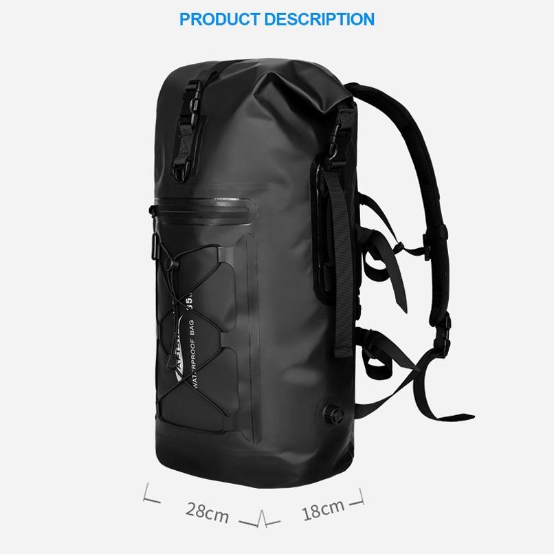 Waterproof 35L Outdoor Backpack Large Capacity Black