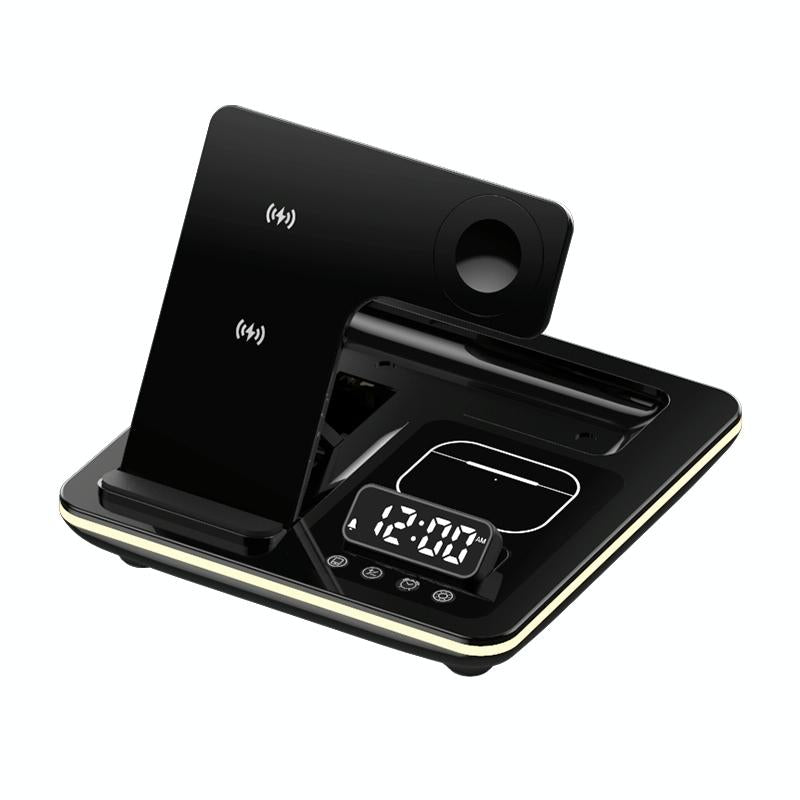 15W 5 In 1 Foldable Wireless Charger Stand - Black