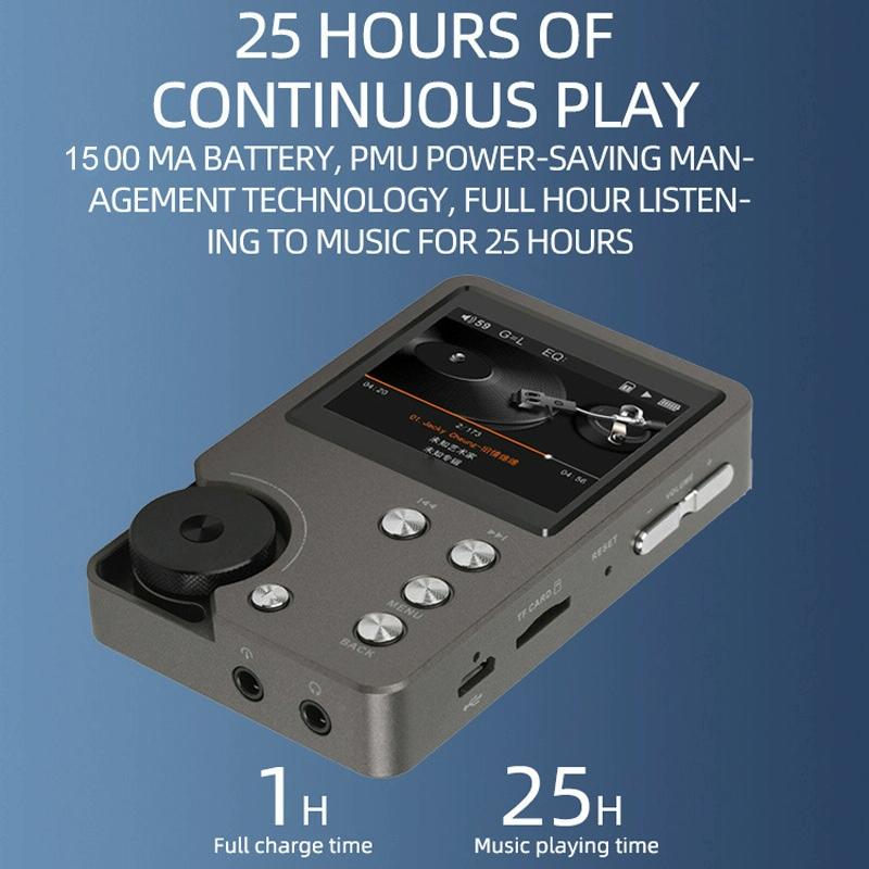 Lossless Dsd256 Music Player Silver Gray - Without Tf Card