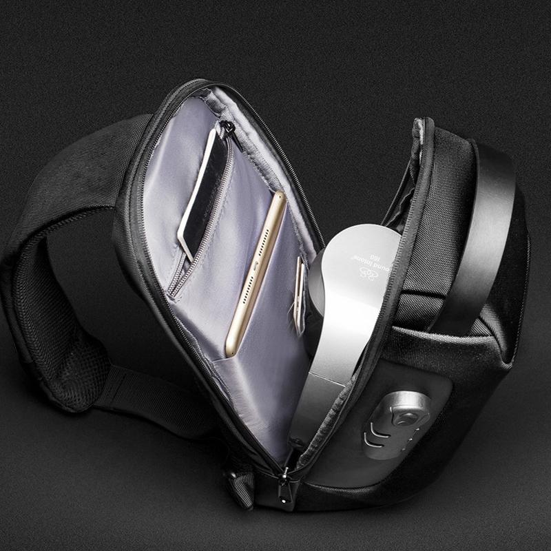 Men Anti Theft Oxford Cloth Chest Bag Camouflage Crossbody Backpack