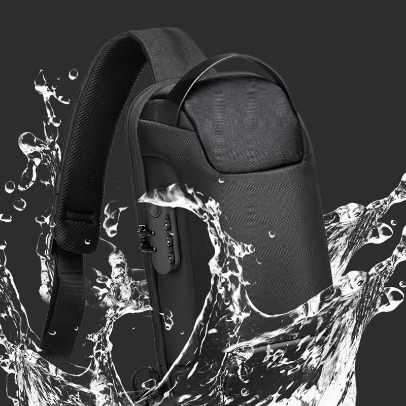 Men Anti Theft Oxford Cloth Chest Bag Camouflage Crossbody Backpack