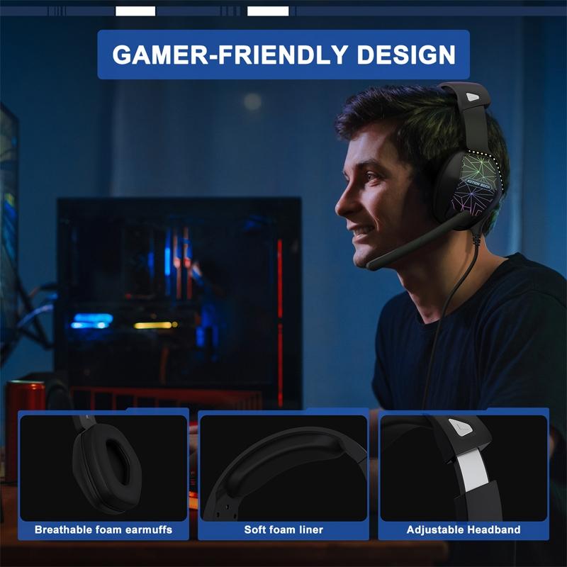 2.1M Gaming Headset With Mic Kotion Each G6000 - Black