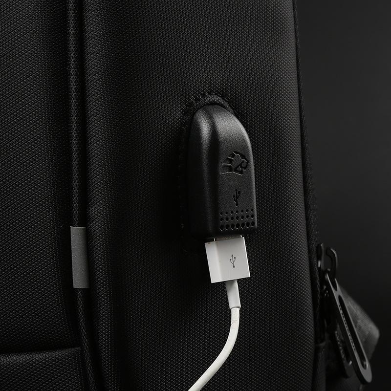 Versatile Black Crossbody Backpack For School Or Leisure