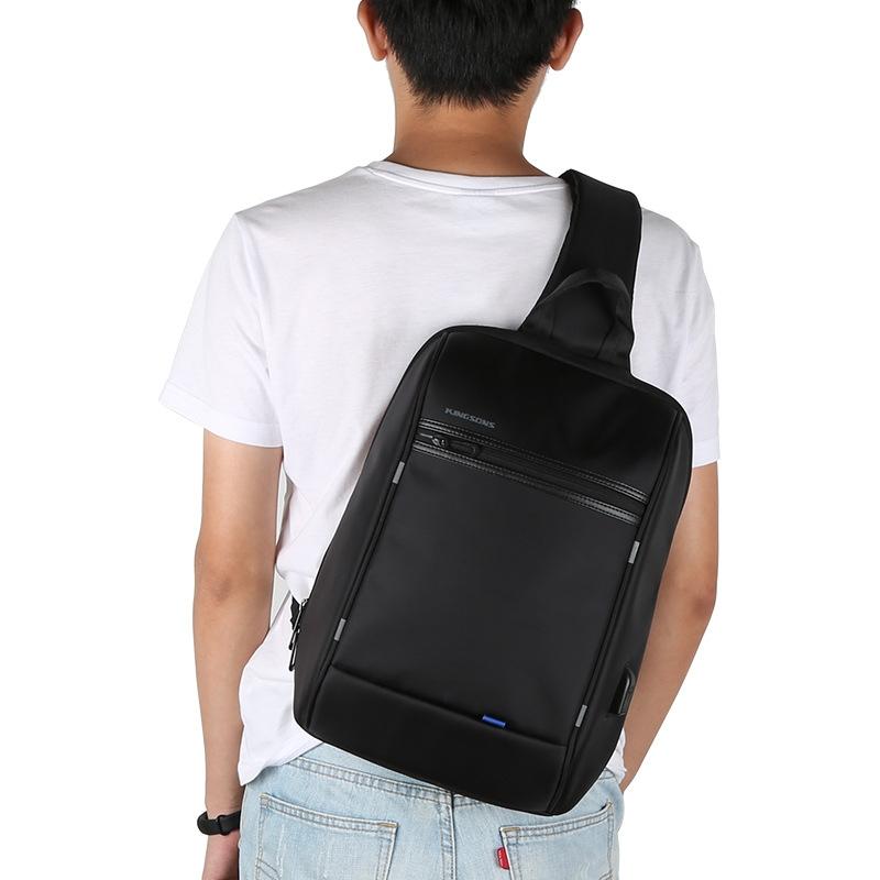 Versatile Black Crossbody Backpack For School Or Leisure