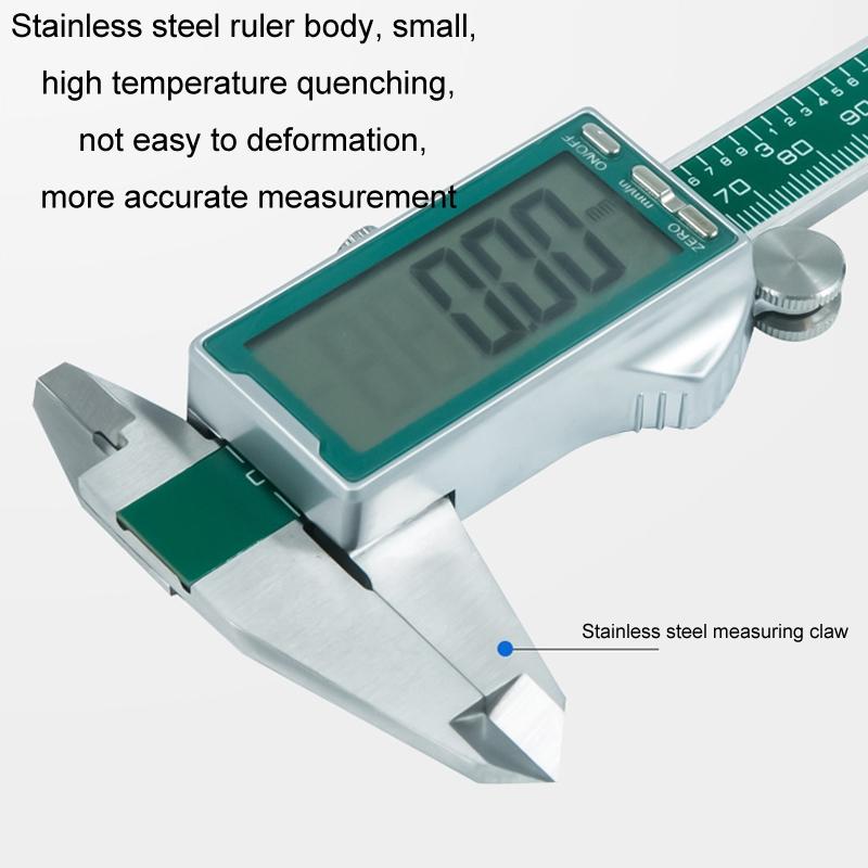 Digital Display Vernier Caliper - 0-150mm Stainless Steel