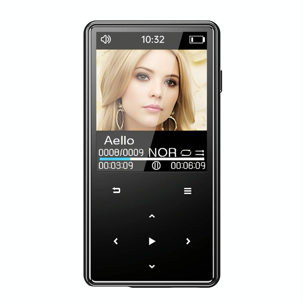 16Gb Portable Bluetooth Mp3 / Mp4 Music Player Black - 8Gb