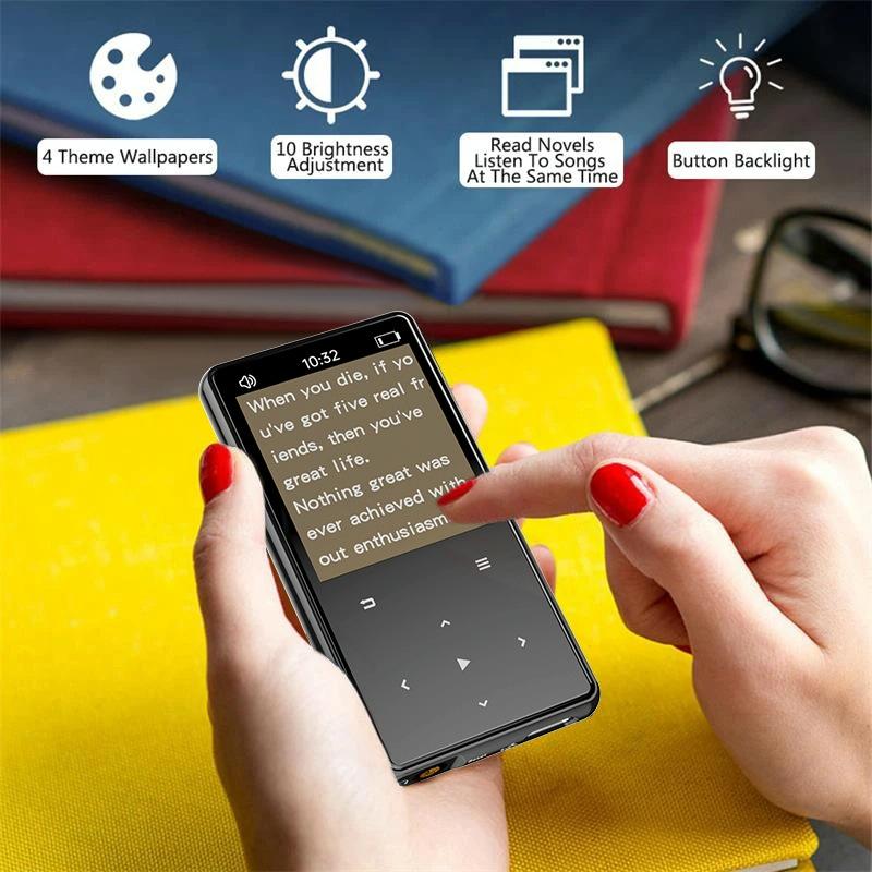 16Gb Portable Bluetooth Mp3 / Mp4 Music Player Black - 8Gb