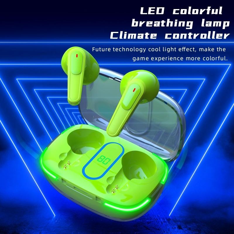 Intelligent Bluetooth Earphones with Wireless Charging - Black