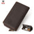 Leather Rfid Men Wallet - Coffee Multi-card