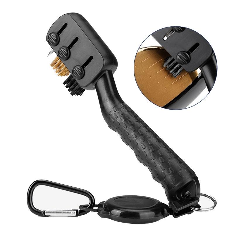 Retractable Golf Club Brush Multifunctional Cleaning Tool