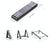 Foldable Metal Laptop Stand for Cooling and Ergonomic - Gray