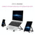 Foldable Metal Laptop Stand for Cooling and Ergonomic - Gray