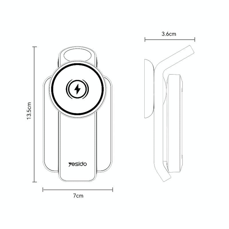 4 In 1 Magnetic Wireless Charging Stand With Night Light