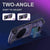 Steam Deck Gaming Console Case With Transparent Thermal Back And Bracket - Purple