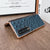For Samsung Galaxy Z Fold4 5G Ostrich Leather Phone Case - Coffee